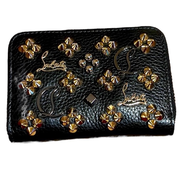 Christian Louboutin Handbags - Christian Louboutin Panettone Coin Purse Black Multi Leather